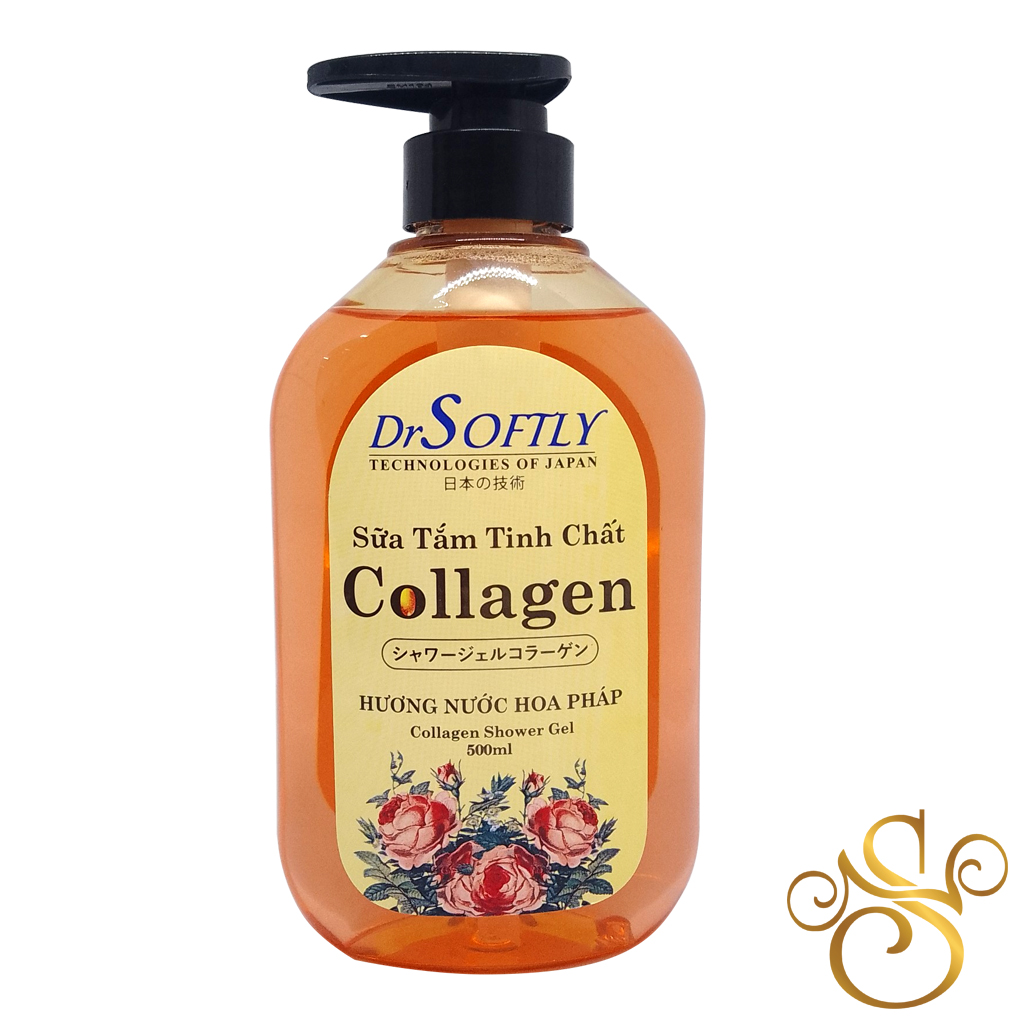 Sữa tắm tinh chất Collagen hương nước hoa Pháp - Dr Softly Collagen Shower Gel 500ml